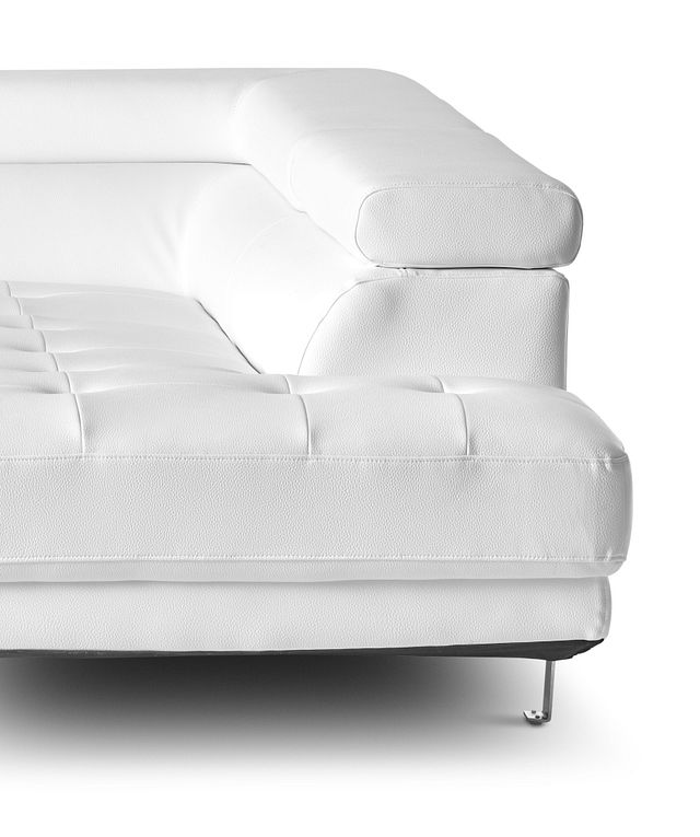 Zane White Micro Right Chaise Sectional (3)